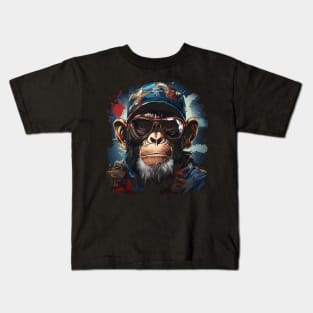 Patriotic Monkey Kids T-Shirt